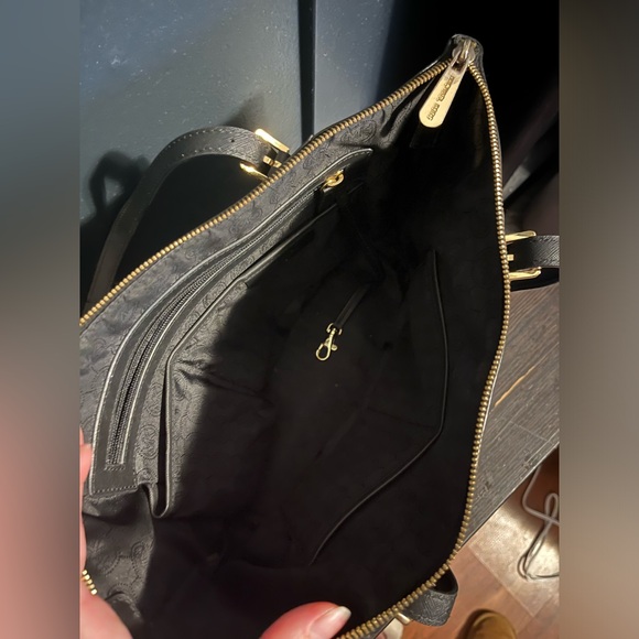 Charlotte Small Saffiano Leather Top-Zip Tote Bag - Picture 5 of 5